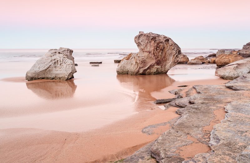 Beach Dusk with Rocks — Ltd Ed Print