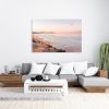 Beach Sunrise Flock Birds Canvas