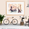 Canal Gondola Under Bridge Print