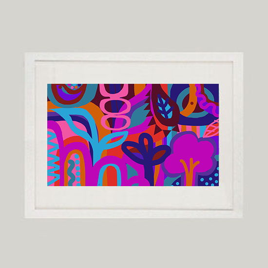 Choose Your Own Adventure (festive fuchsia) – Ltd Ed fine art print