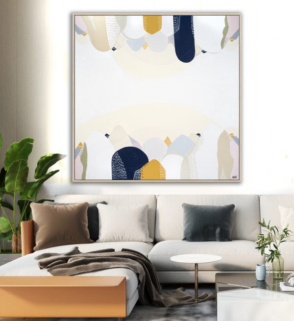 3d Mockup Photo Frame In Modern Interior Of Living Room