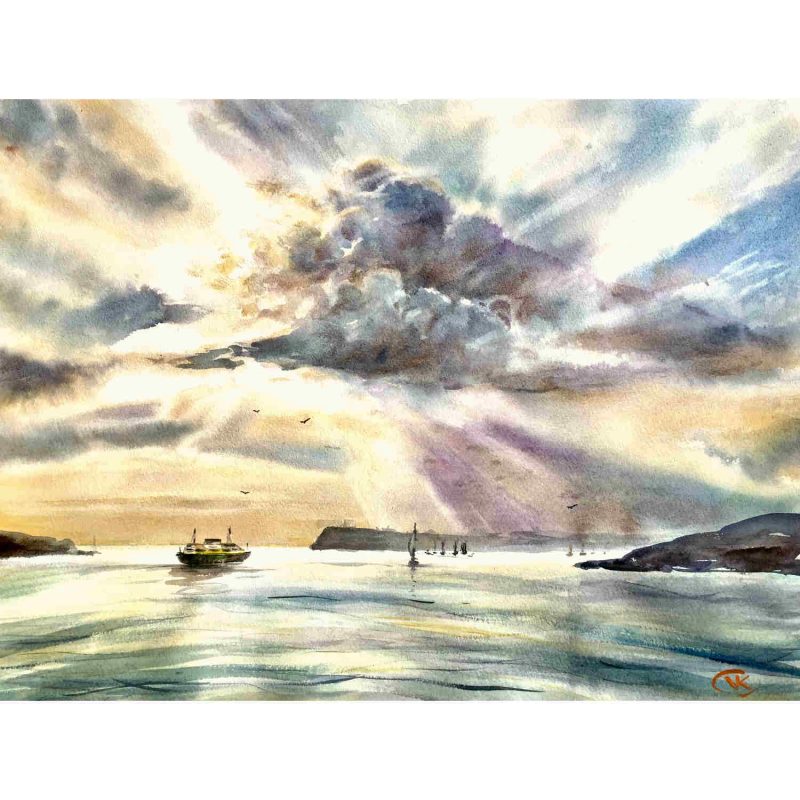 Sydney Harbour – Original watercolour painting