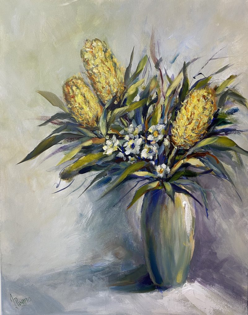 The Three banksias in a Vase