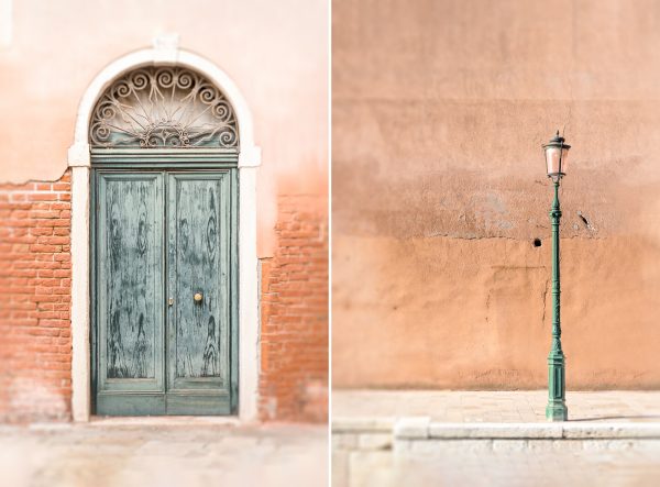 Venice Door And Lamp Diptych