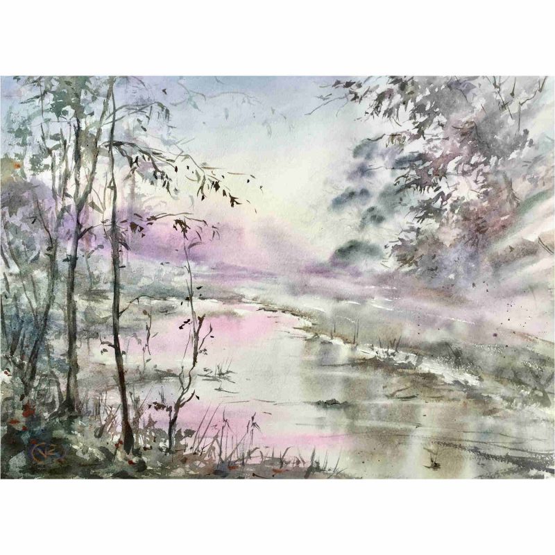 Fog – Original watercolour painting
