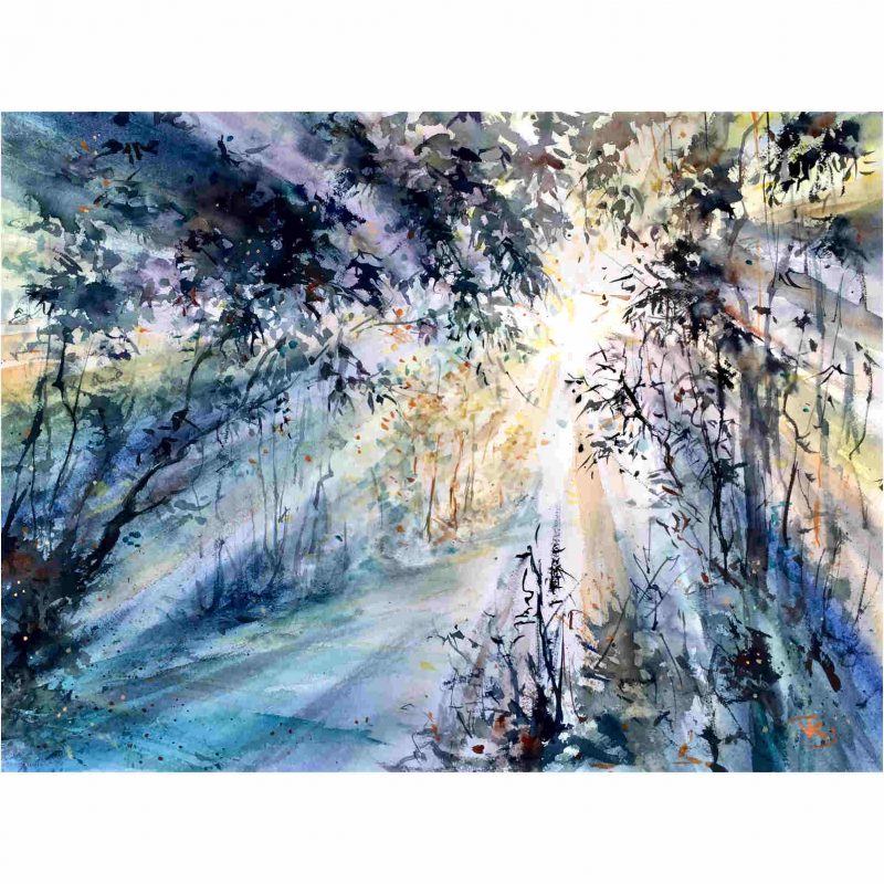 To the Sun – Original watercolour painting