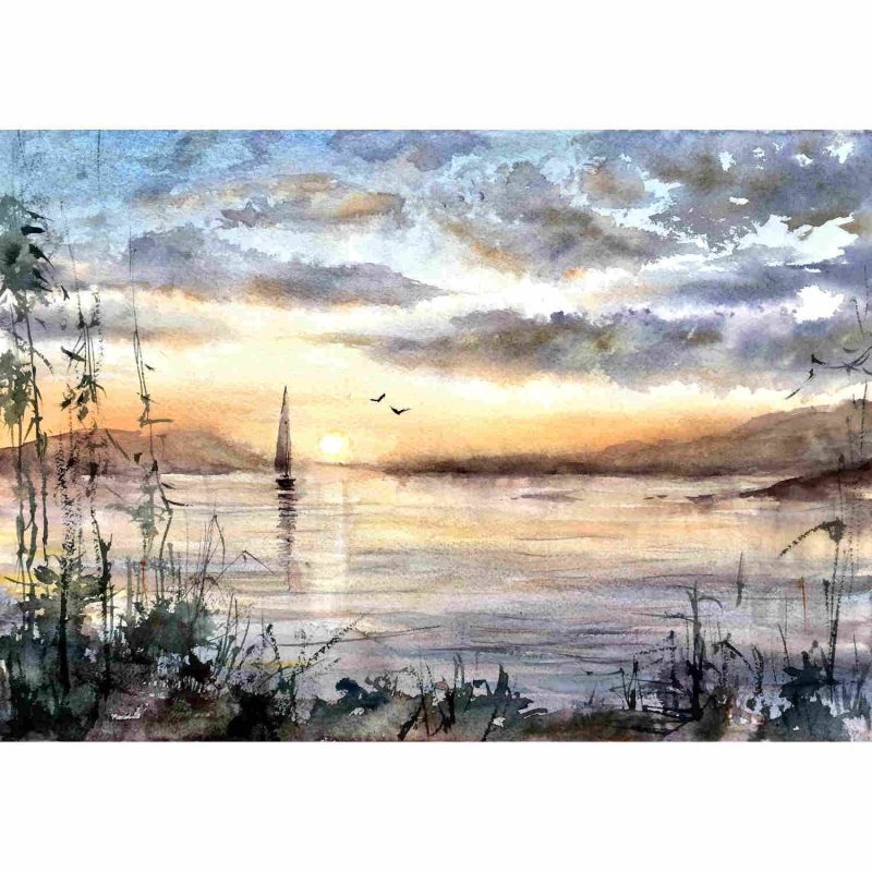 Silence – Original watercolour painting