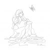 Artist Leni Kae My Butterfly Spirit Original Lne Art Drawing2