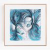 Dance Of The Blue Betta Fish Framed Eg3 Artist Leni Kae Original Watercolour And Acrylic Art 2