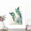 Dance Of The Butterflies Artist Leni Kae Interior Design Framed Eg Original Watercolour Art2