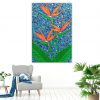 Room 3 Bird Of Paradise Textured Abstract Painting Miranda Lloyd