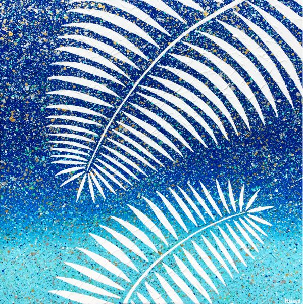 Tropical Palms At Midnight Painting Miranda Lloyd Artist Art Gallery Australia
