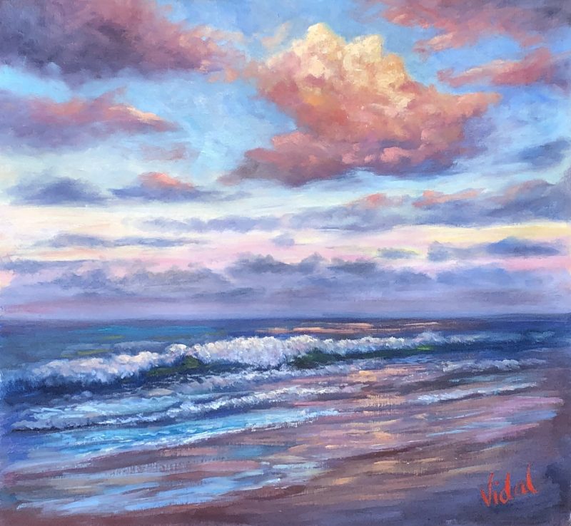 Last light at Coolum Beach