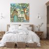 Scandinavian Farmhouse Bedroom Interior, Wall Mockup