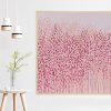 Artist Leni Kae Whispers For You In Pink Interior Design Wall Art Pink Abstract Landscape