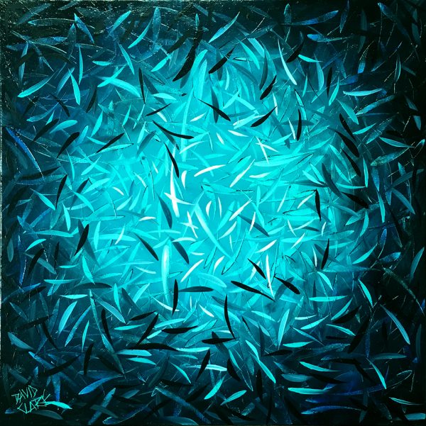 Black Fish In Aqua Lr