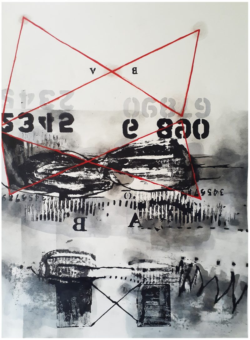 Composition No. 260 Four Triangles