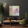 Garden With Roses Dark Wall Blue Lounge