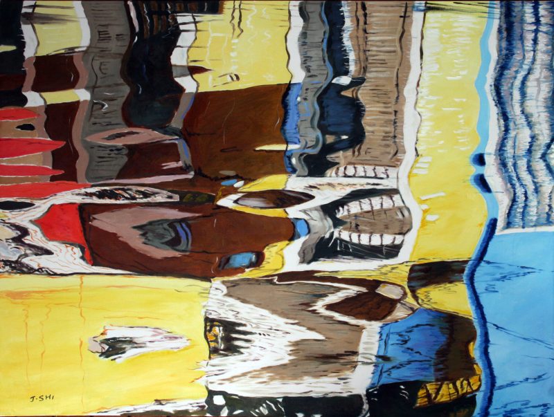 Abstract water reflection