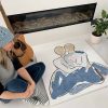 Australian Artist Sarah Jane Commissioned Painting Bodyline Ix Modern Figurative Art Soft Colours Couple