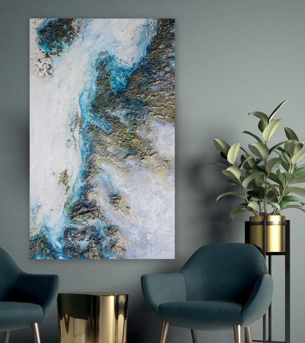 Abstract Gold Painting For Sale By Petra Meikle De Vlas3