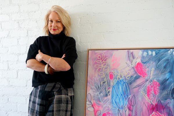 Carita Farrer Spencer Fresh Acrylic On Canvas Tasmanian Oak Frame 122 X 91cm