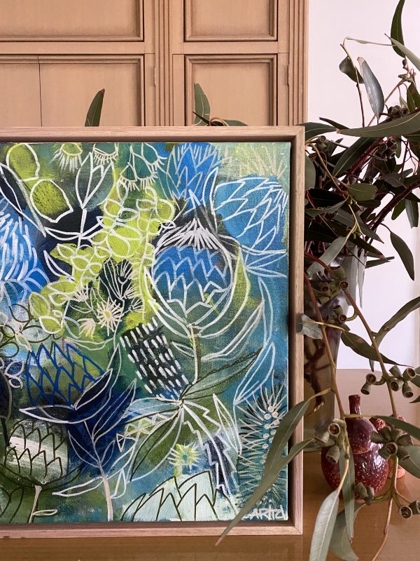 Carita Farrer Spencer Little Wild One 40x40 Insitu Detail