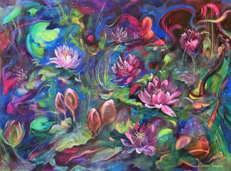 Water Lilies by Night