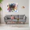 Real Photo Of A Comfy Sofa, Copper Coffee Table And Plants In A Bright Living Room Interior