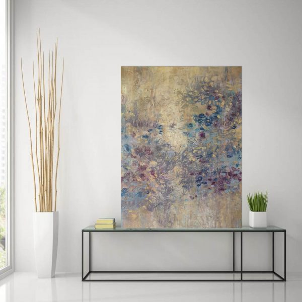 Wild Iris Glass Table