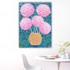 Lounge 2 Magenta Pink Flowers In Vase Miranda Lloyd Artist Australia