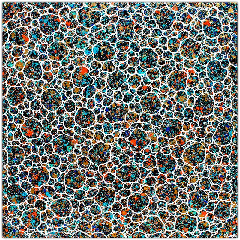 Sold – Outback Black Opal Textured Abstract