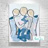 Sarah Jane Mother And Kids Abstract Painting Soft Colours Bodyline Xi