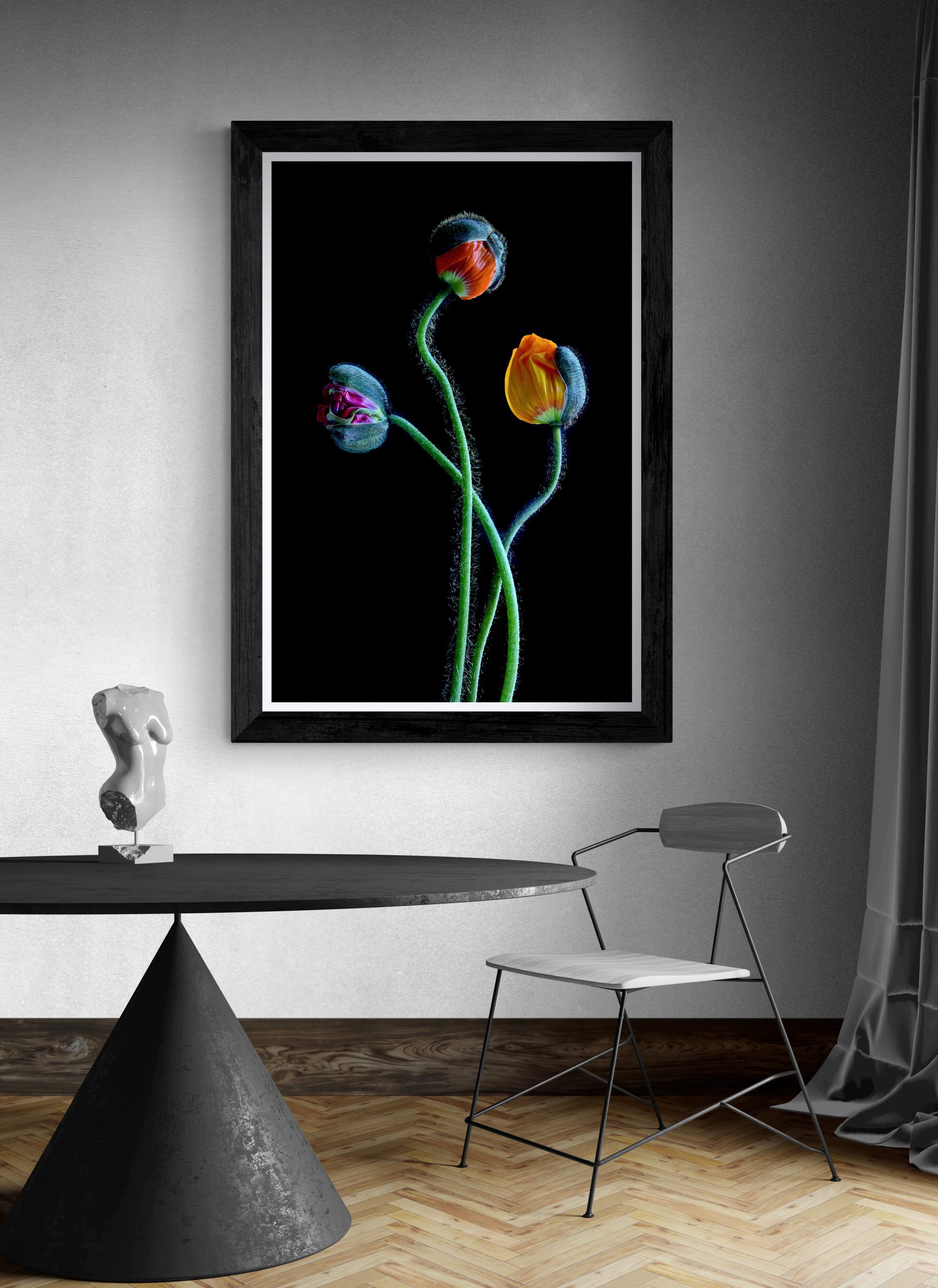 Stylish Room Interior With Dramatic Lighting (4)