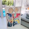 Abstract Figurative Painting Couple Bold Colours Bodyline Bold I Close Up View Sarah Jane Art