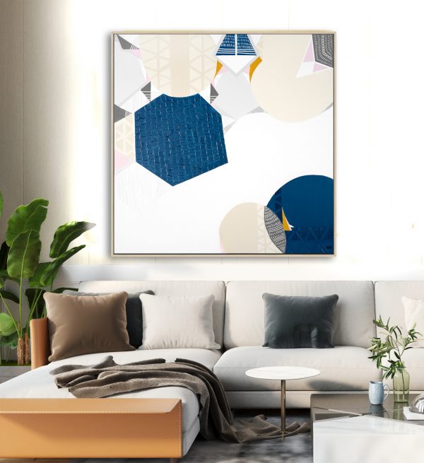 3d Mockup Photo Frame In Modern Interior Of Living Room