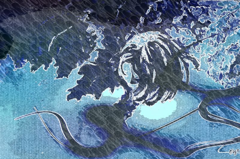 In the Park – Blue lightstreak Ltd Ed Print