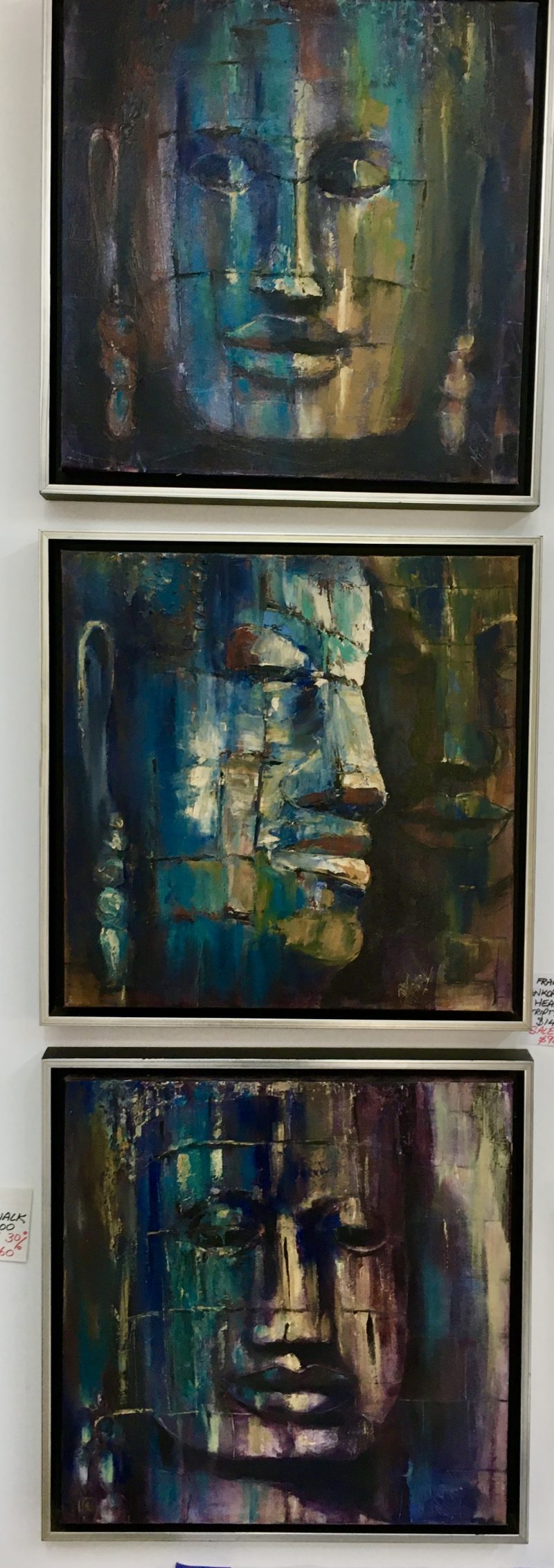 Angkor Wat Heads triptych