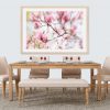 Pink Magnolia Bloom Framed Print
