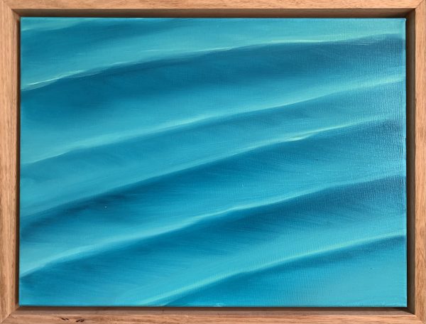 Sand Ripples Underwater Painting Framed By Alanah Jarvis