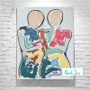 Sarah Jane Figurative Abstract Painting Bright Colours Titled Bodyline Bold I Adelaide Artist Sarah Jane