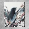Sydney Artist Leni Kae Bird Artist As The Crow Calls Framed Eg