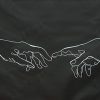 Sydney Artist Leni Kae Connection Line Art Series Michaelangelo Hands 900px