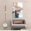Venice Canal The Gondolier Canvas Print