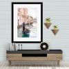 Venice Canal The Gondolier Framed Print