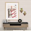 Venice Details Canal Poles Framed Print