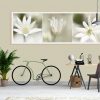 Flannel Flower Triptych Framed Print