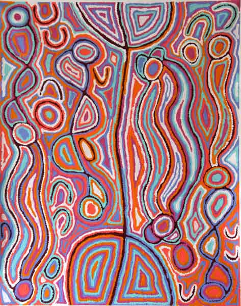 Judy Watson Artist Mina Mina Hairstring I Art Lovers Australia