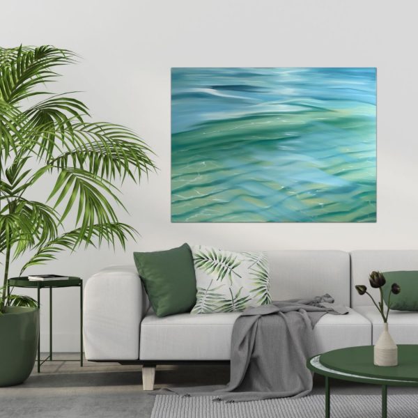 Tropical Beach Ocean Painting Alanah Jarvis Insitu