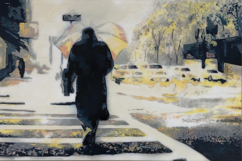 Crossing 5th Avenue in Autumn